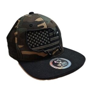 Top Level "USA" Cap Hat Embroidered‎ Snapback Camouflage America